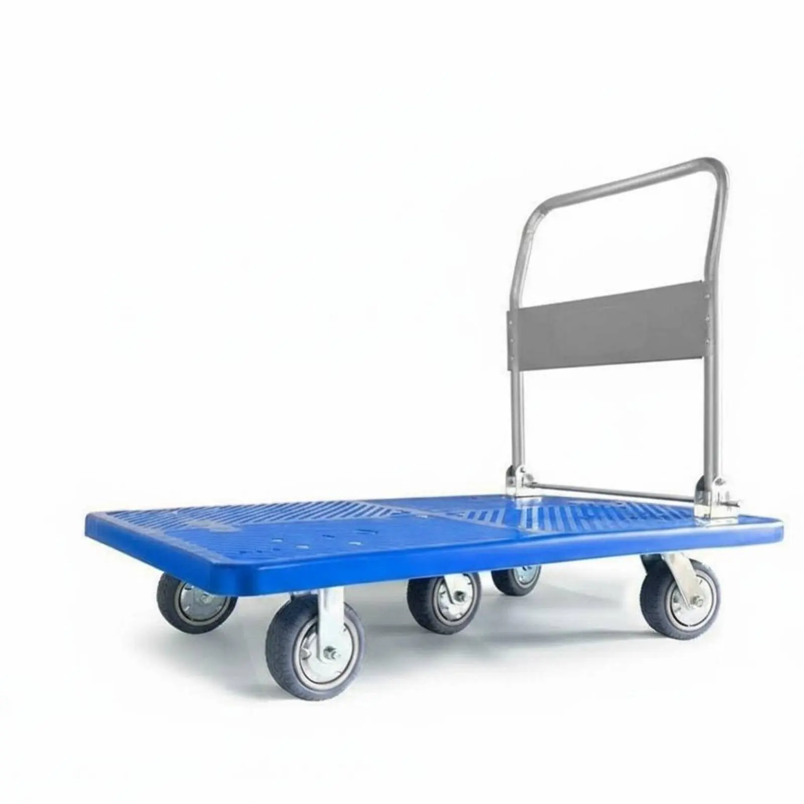 

Foldable Push Trolley Quiet Wheels Foldable Hauling Trolley Easy Storage Lightweight for Delivery Personnel, Home, Shopping