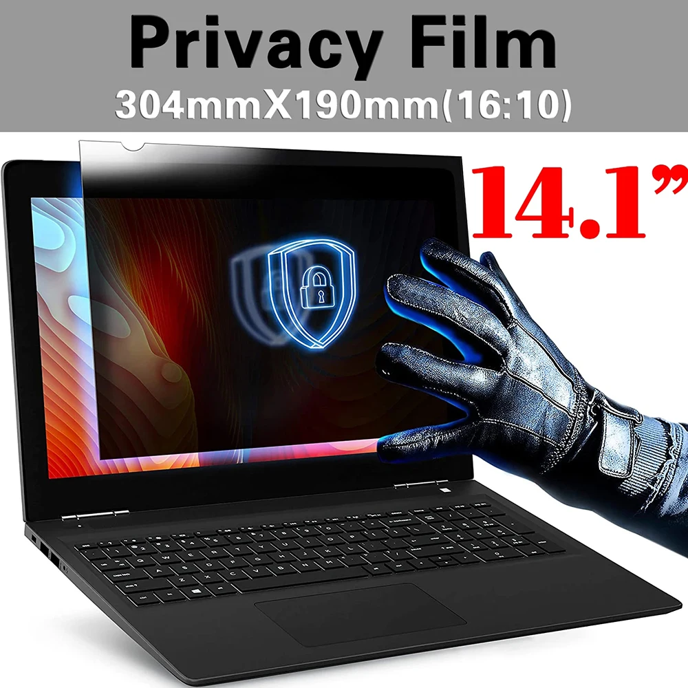 14.1 inch (304mm*190mm) Privacy Filter Anti Spy Screens Protective Film for 16:10 Laptop Screen Protector Anti-peep/Glare