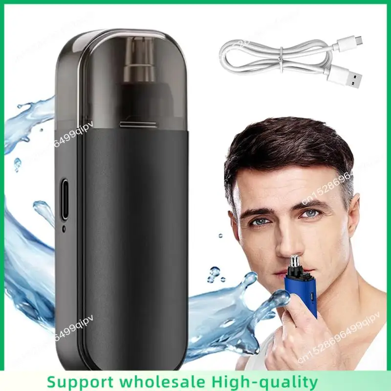 

ABSF триммер для волос в носу 2 в 1, электрический портативный триммер для носа, перезаряжаемый с пылезащитной крышкой