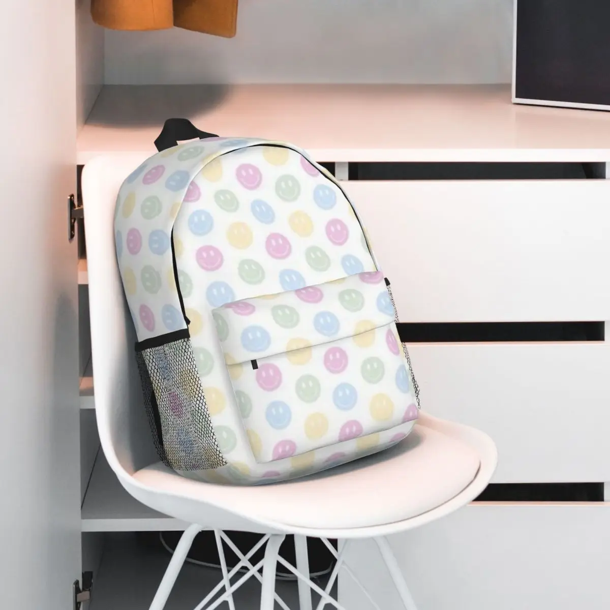 Tas punggung pelajar, ransel berpergian, tas sekolah pelajar, ransel remaja, ransel Pastel Smile