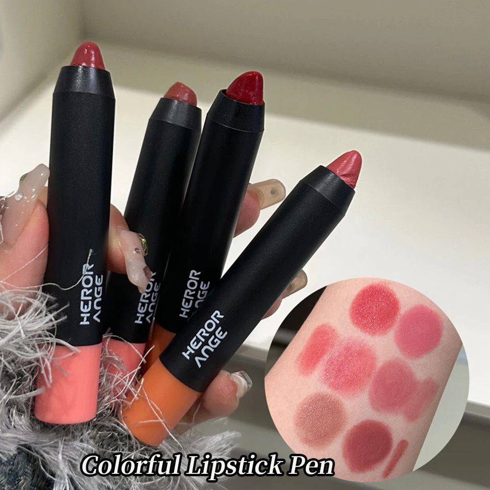 HERORANGE ลิปสติกปากกาให้ความชุ่มชื้น Long-Lasting Outline Lip Line Matte Matte Lip Liner