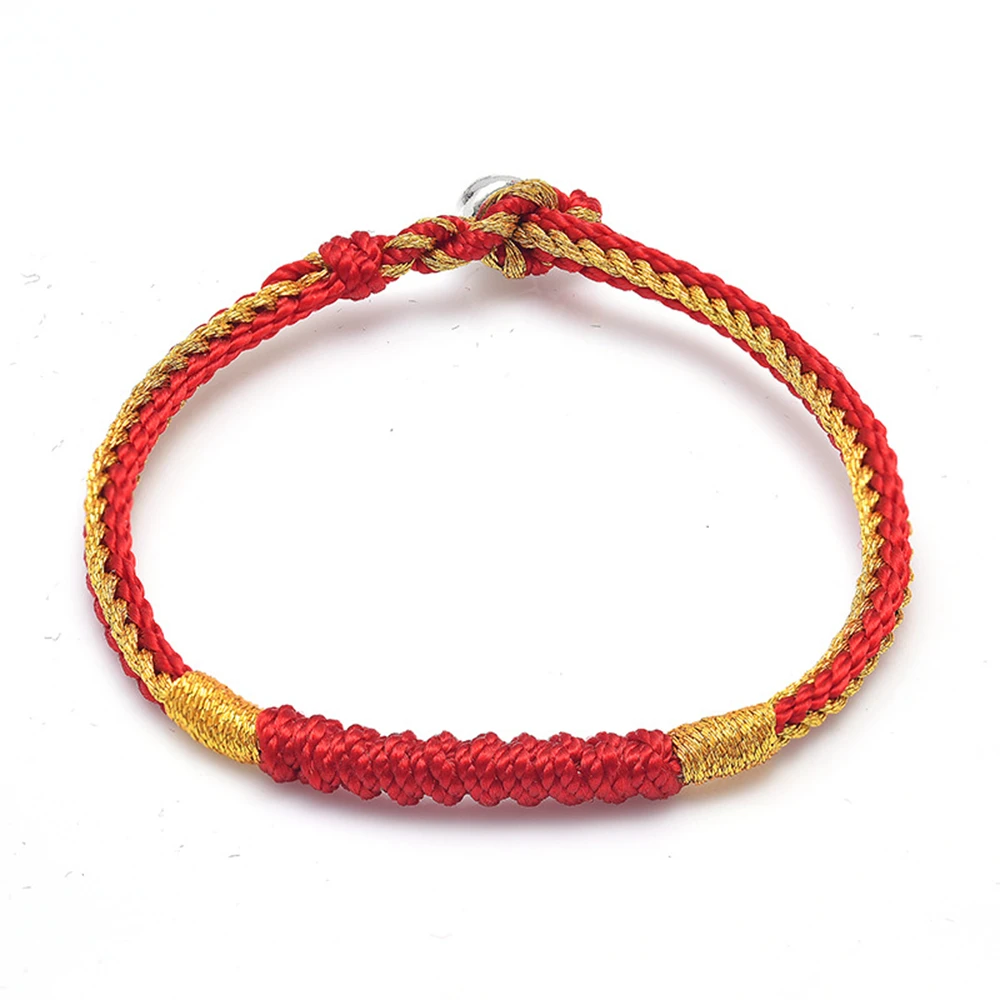 Handmade Tibetan Lucky Red String Bracelets for Protection Womens Lucky Rope Woven Braided Bracelet Personalized Birthday Gifts