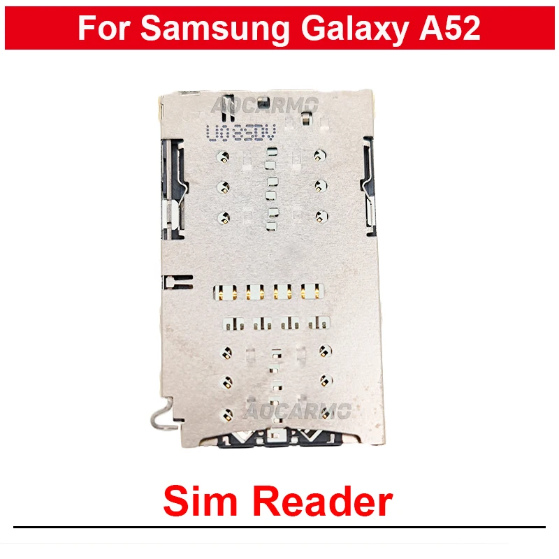 

1Pcs SIM Tray Reader For Samsung Galaxy A52 SIM Card Holder Replacement Part