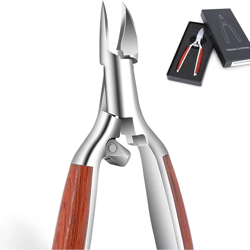 

Luxury Wooden Handled Nail Clippers for Thick and Ingrown Toenails - Ideal for Men and Women