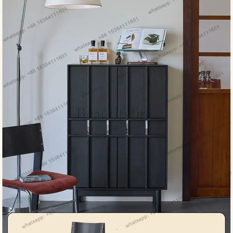 

Retro dining side cabinet, Nordic simple home living room entrance storage storage chest