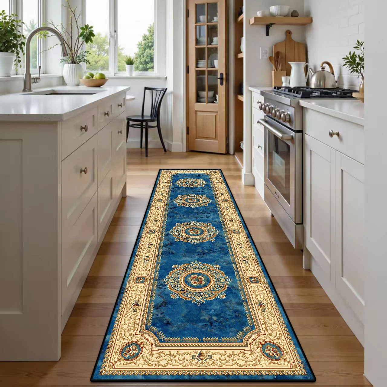 Retro Corridor Carpet Runner Living Room Long Corridor Rugs Home Decoration Big Size Non-slip Sofa Tables Doorway Mat Stair Hall