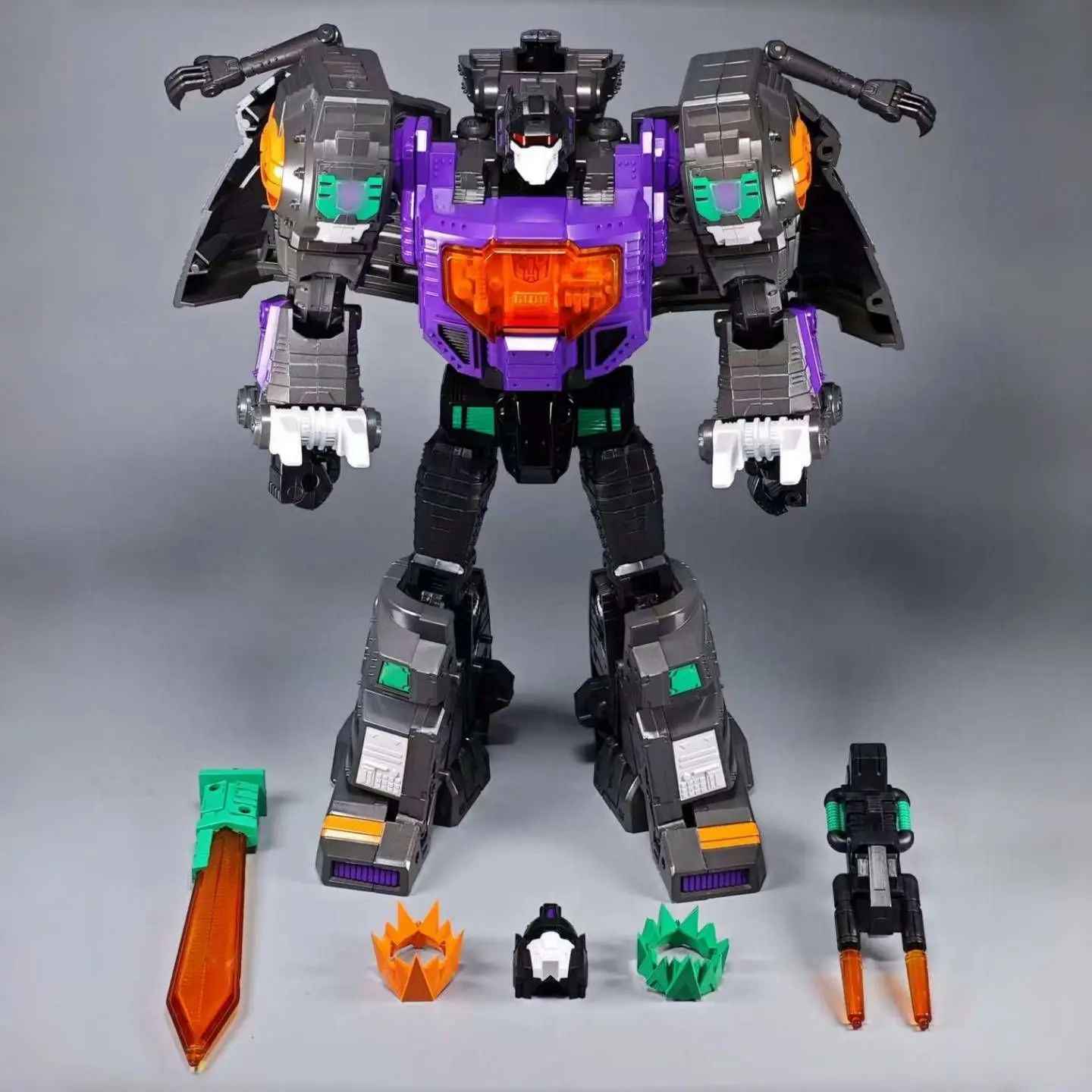 MP08 Grimlock كبير الحجم - لون الرسوم المتحركة / لون الفولاذ المقاوم للصدأ / لون المرآة (إصدار سبيكة) لعبة قابلة للتحويل