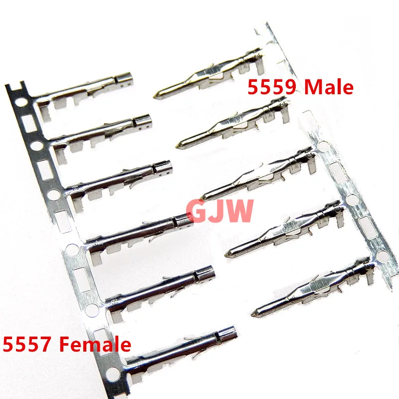 100pcs/s 4.2mm 5557 & 5559 Series Male & Female Terminal Pins for PC ATX/PCI-E/EPS Power Supply Cable Cold pressed terminal HOT