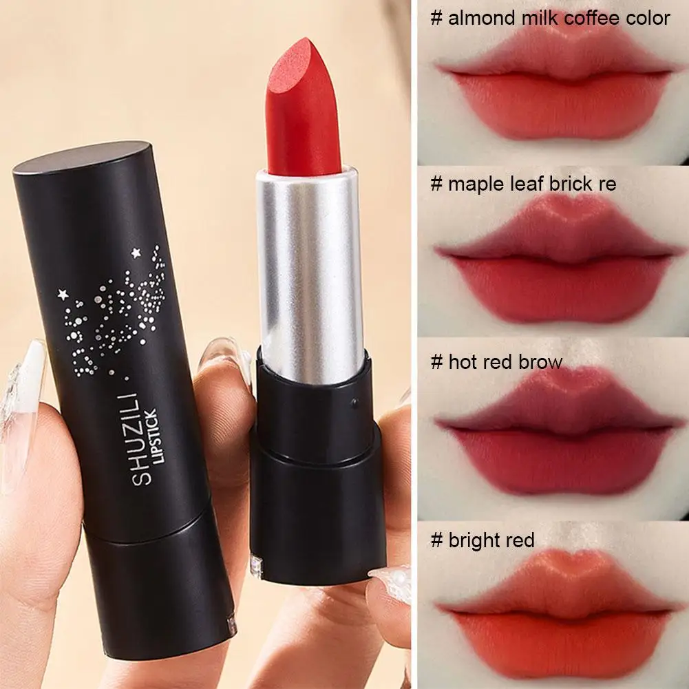 Pintalabios de terciopelo mate, brillo de labios de larga duración, sin marcas, maquillaje cosmético rojo, lápiz labial líquido desnudo Sexy, N3k6 resistente al agua, nuevo