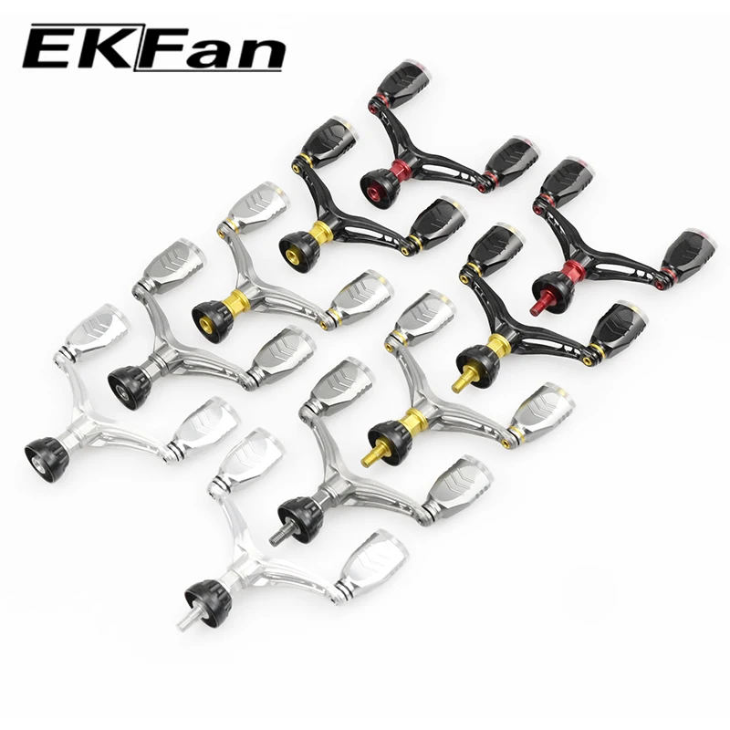 EKfan 73mm 7075 Aluminiumlegierung Schraubgriff für Mikro-Spinnangelrollen der DAI/SHI 1000-2000 Serie mit Gewindeanschluss für Köder. – Detail 4