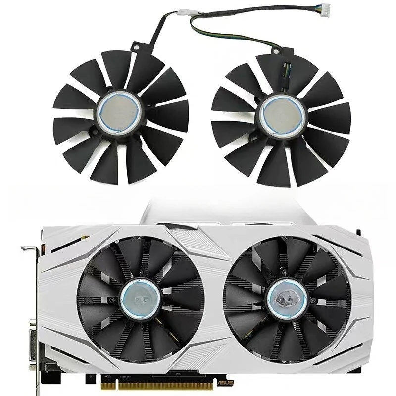 ... for ASUS GTX1070/1060 RX480 Snow Leopard DUAL OC graphics fan PLD09210S12HH...