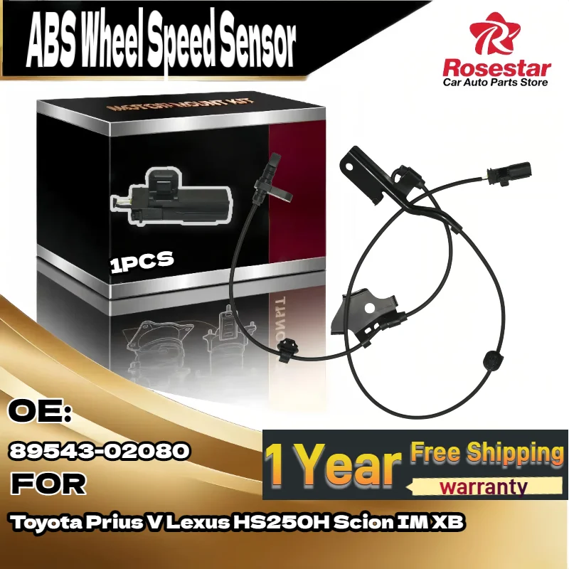 

Front Driver ABS Wheel Speed Sensor 8954302080 89543-02080 For Toyota Prius V For Lexus HS250H For Scion IM XB Brand New