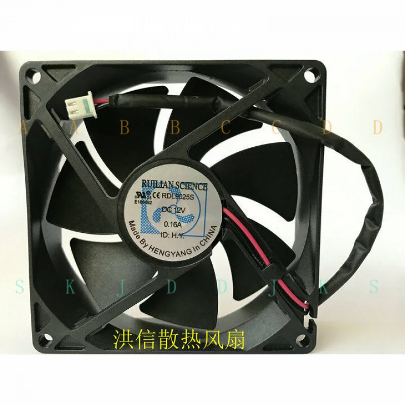 

M 1pc For Fan RDL9025S DC 12V 0.16A 90*25 9cm 2-pin