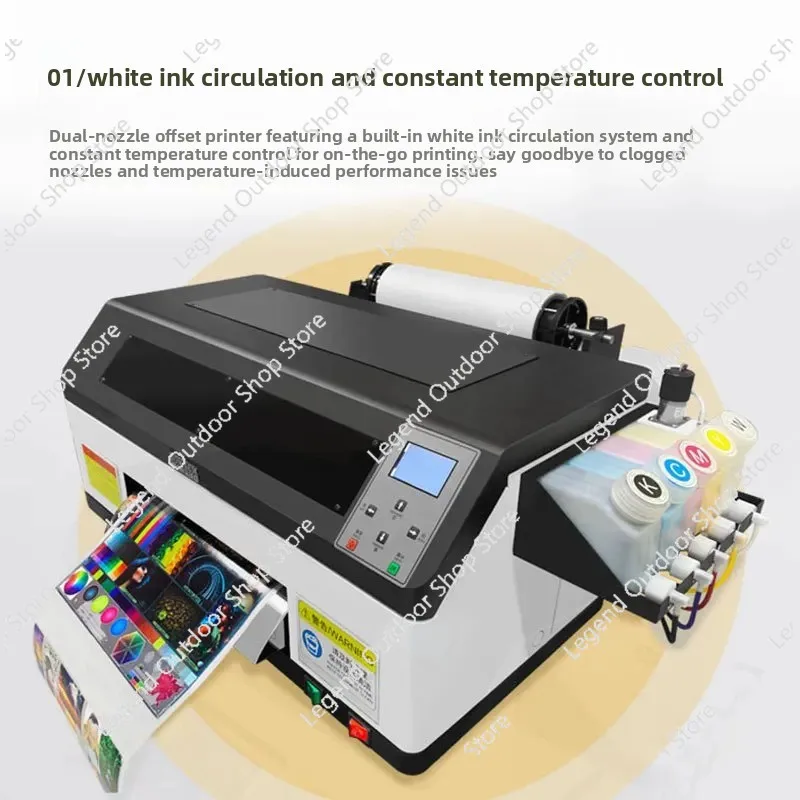

White Heat Transfer Printer A3 Double Nozzle Small Clothing Fabric Heat Transfer Digital Direct Printing Equipment