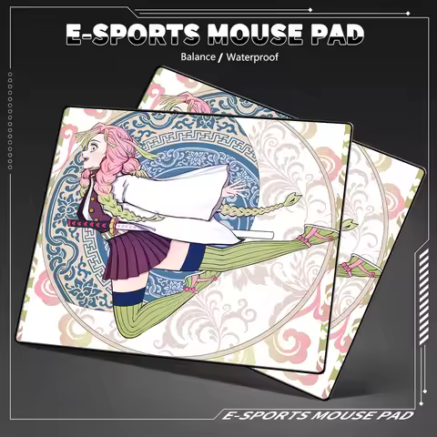 Demon Slayer Kanroji Mitsuri Gaming Mousepad Laptop Desk Mat Game Professional E-Sports Mouse Pad HD Print Balance Mouse Mat