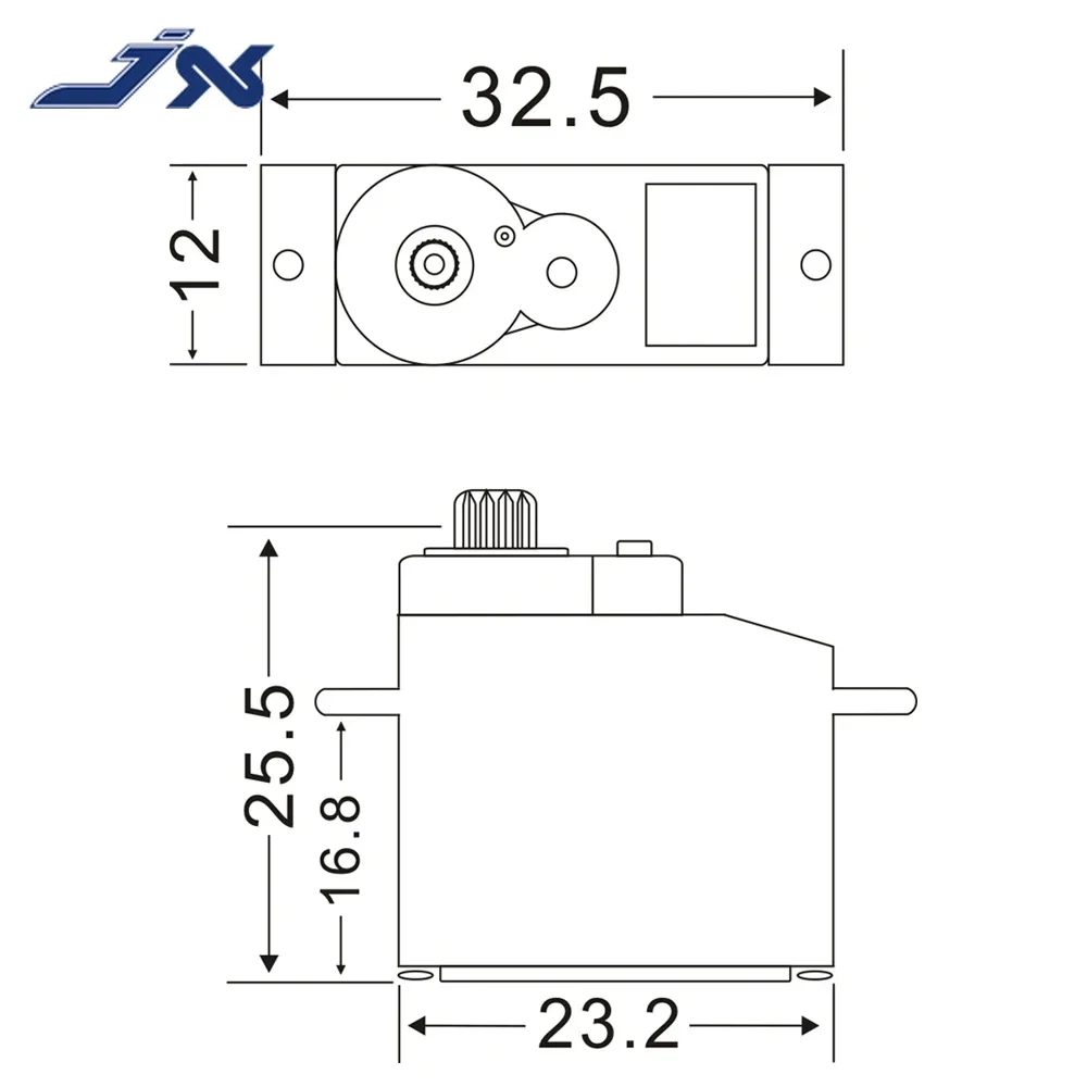 JX PS-1109HB 9 グラムプラスチックギアアナログサーボ JR プラグ 1.89kg.cm トルク RC カーボート飛行機ヘリコプターモデル VS SG90