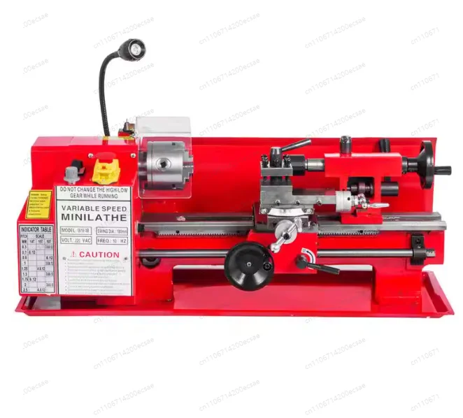 550W Electric Ordinary Mini Lathe Cutting Metal Turning Lathe Parts Sample Modeling Working Machine
