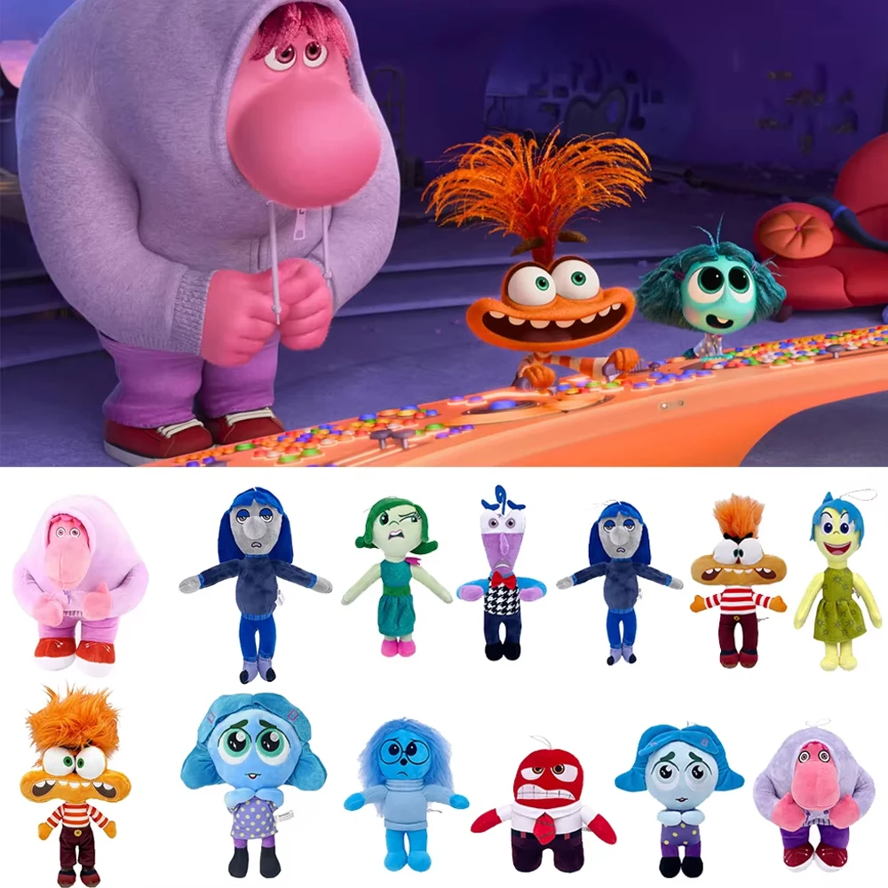 33style Inside Out 2 Plush Dolls Inside Out Plush Toy Cute Cartoon Plushie Doll Stuffed Anime Periphery Toys Kids Birthday Gifts