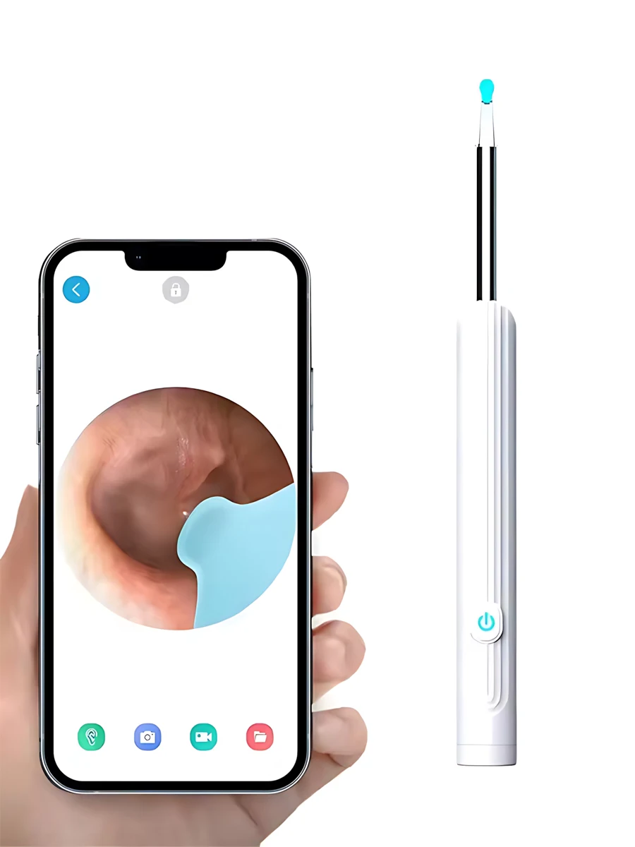 Caméra visuelle sans fil pour cure-oreille, outil d'élimination du cérumen, nettoyeur d'oreille, élimination du cérumen, Kit d'endoscope, cuillère