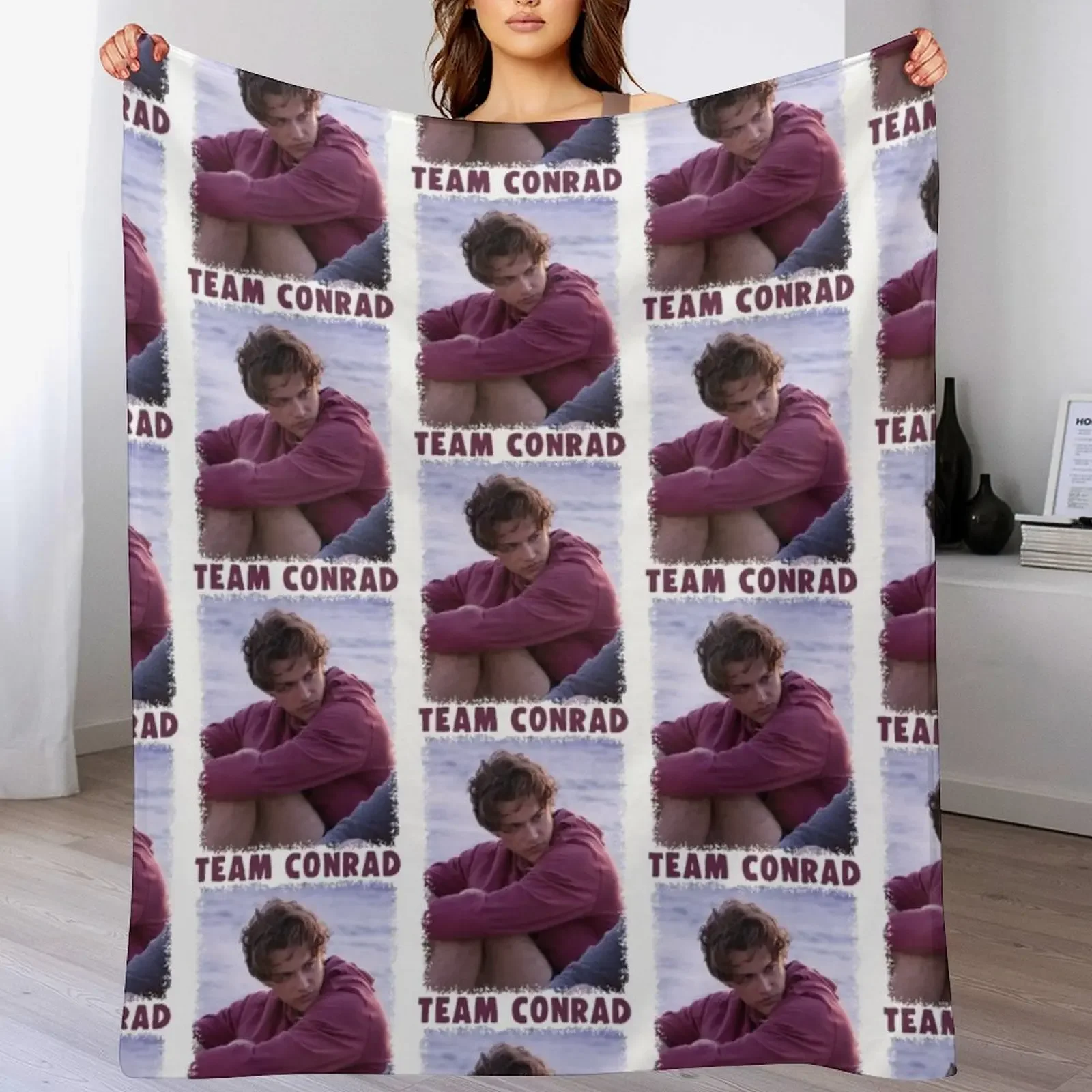 Team Conrad Throw Blanket Giant Sofa bed plaid Baby Blankets