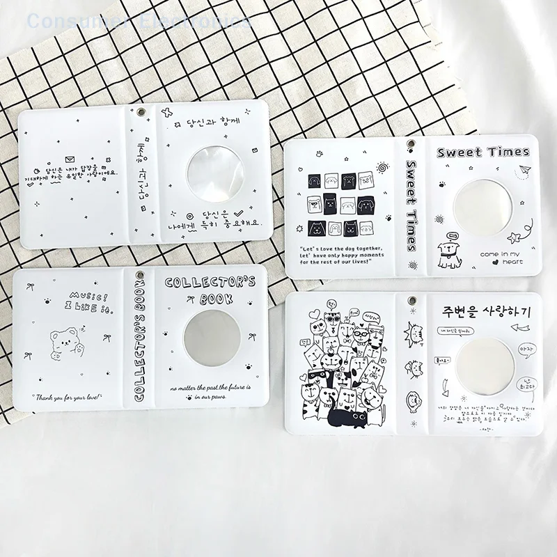 1 Piece 40 Pages Circle Hollow Idol Photo Album Book 3inch Kpop Photocards Binder Picture Album Cards Collector Book