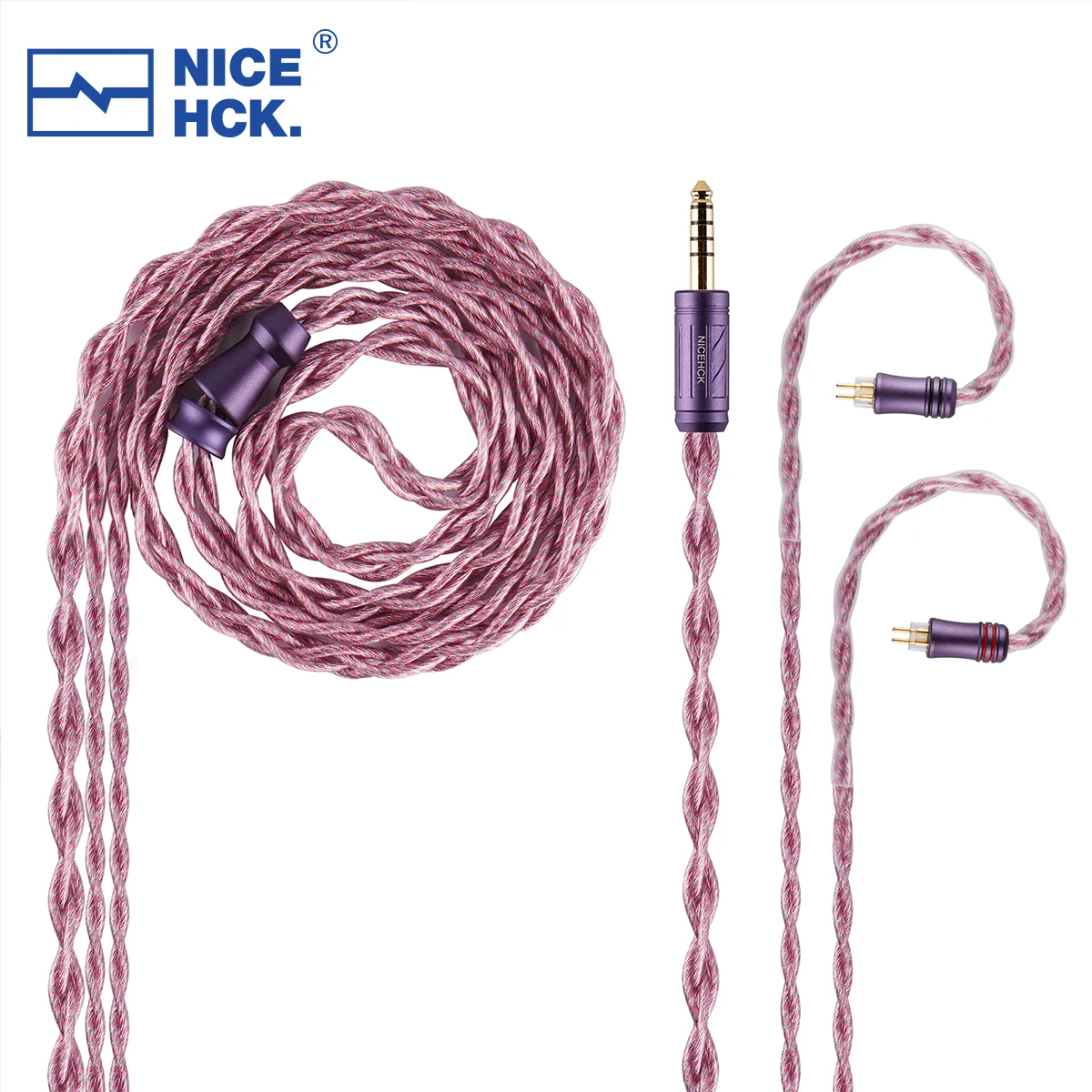 NICEHCK 5Asakura HiFi Earphone Upgrade Cable 5 Materials Mixed Wire MMCX 2Pin 4.4mm Balanced for DaVinci Conch Klanar Himalaya