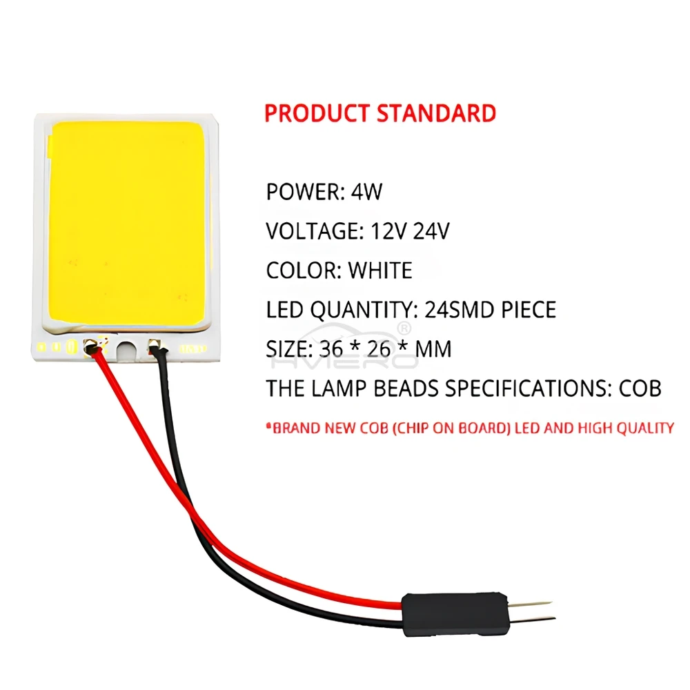 Белый Красный T10 W5w Cob 24SMD 36SMD 48SMD Автомобильный светодиодный светильник для лицензийной панели Автоматический интерьер Лампы для чтения