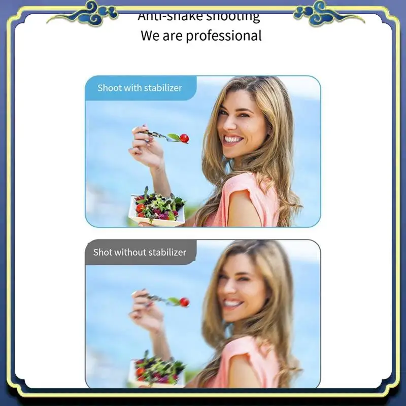 Portable 1 Piece Intelligent AI Face Recognition, Black ABS PTZ Live Broadcast, Self-Portrait, Panoramic Anti-Shake