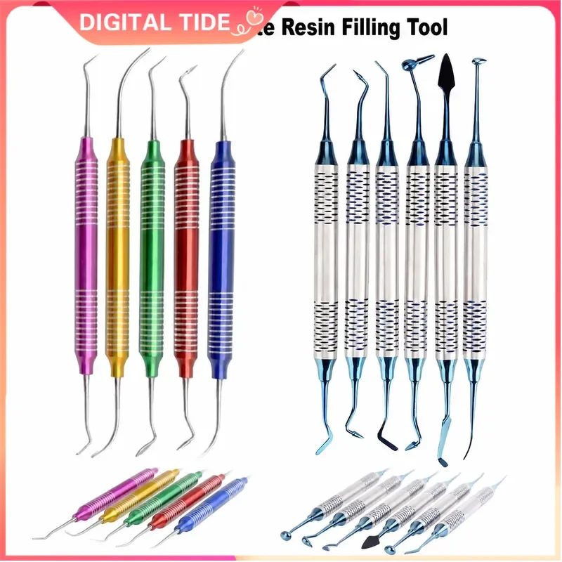 Dental Composite Resin Filling Set Spatula Aesthetic Restoration Tool Dentistry Instrument Material Autoclavable