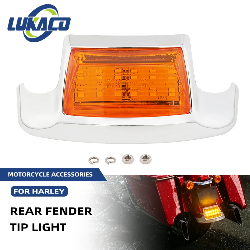 

Motorcycle Rear Fender LED Brake Tail Light For Harley Heritage Softail Electra Glide Road King FLHR FLSTC 1996-2013