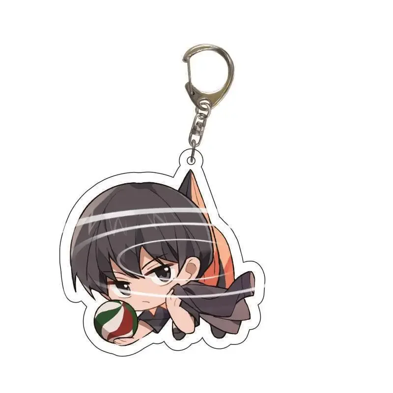 Acrylic Key Chains Anime Peripherals Volleyball Shoyo Tobio Kageyama Kei Tsukishima Kotaro Bokuto Pendant Cosplay DIY Props Toys