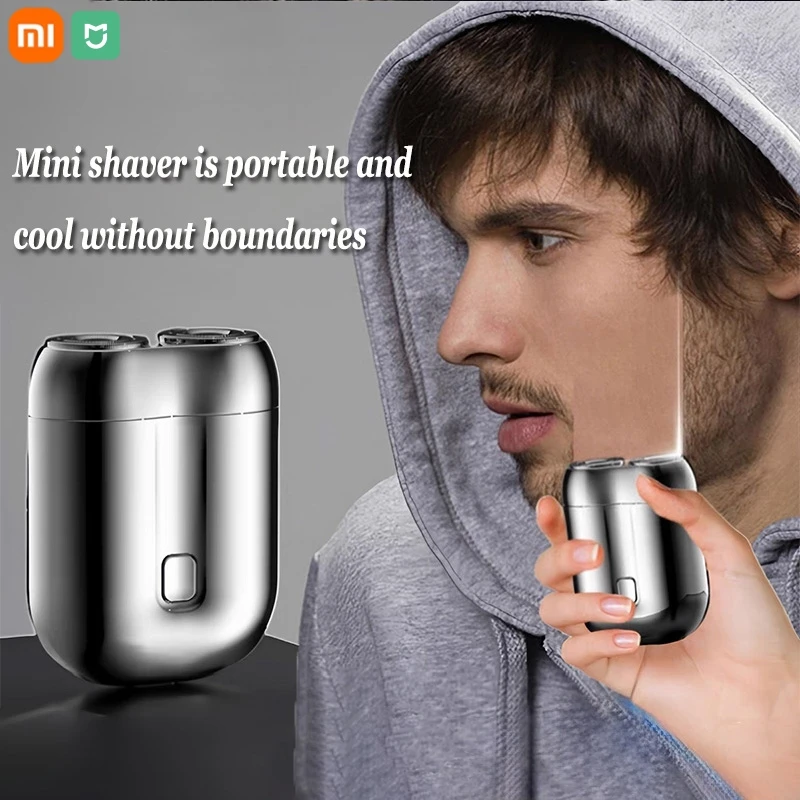 Xiaomi Double-headed Mini Magnetic Shaver Type-C Charging Silent Washable Electric Shaver Portable Men Women Electric Razor New