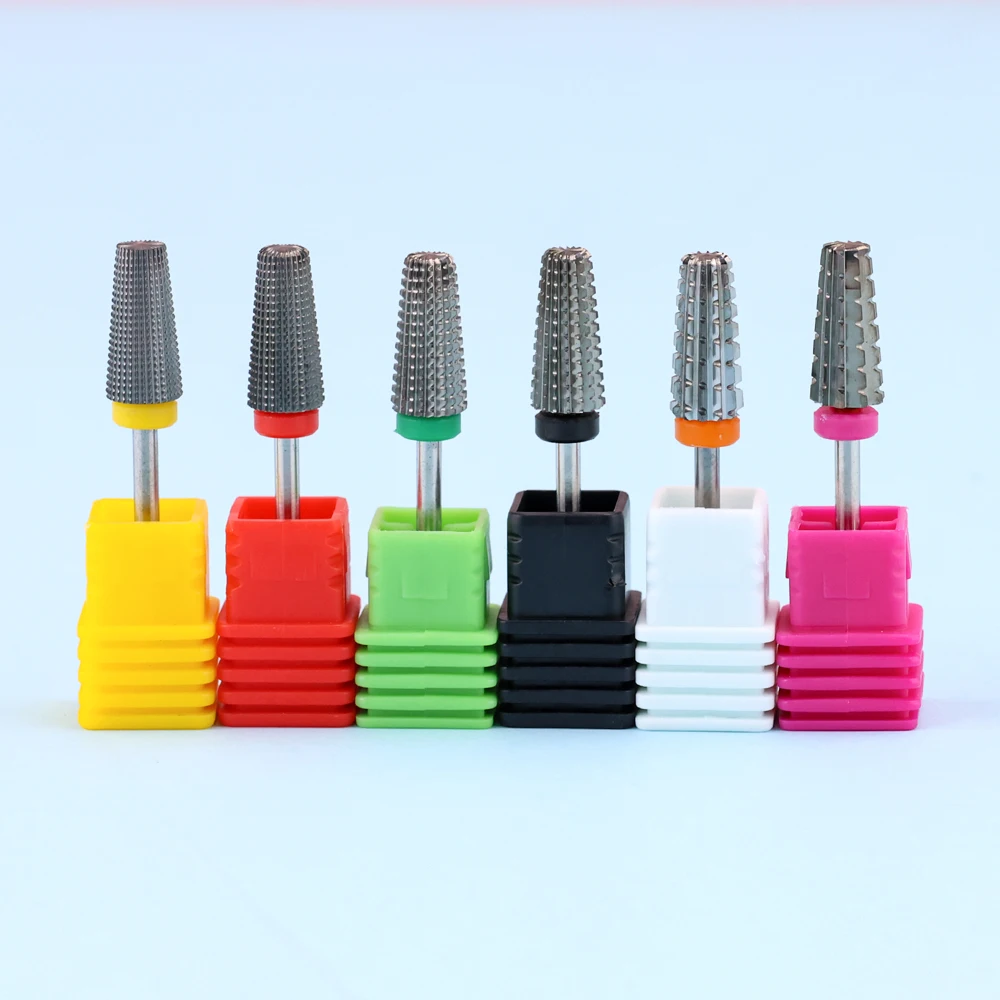 

Tungsten Carbide Nail Drill Bits 2.35mm Sturdy Nail Drill Accessories Art Tools Nail Bit for Drilling Removing Nails Gel 3/32"