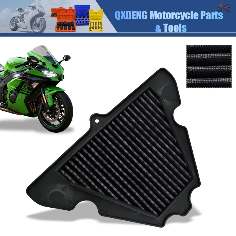 Motorrad-Ansaugluftfilter für Kawasaki Z1000 Z1000SX ZX1000 NINJA 1000 NINJA1000 KLZ1000 VERSYS High-Flow-Luftfilter-Ersatz
