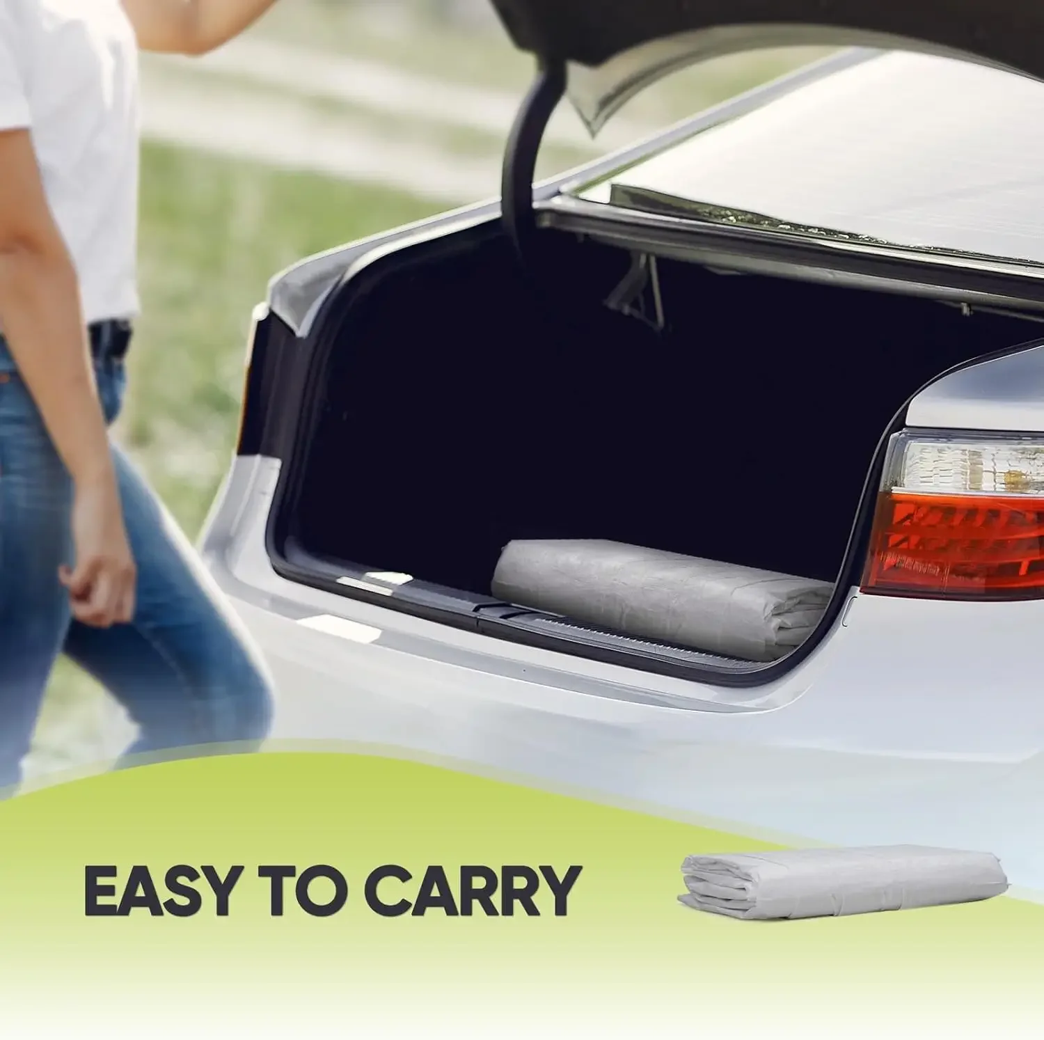 استبدال قماش القنب المظلة الجانبية بنجي كرات ل 10x20 أو 12x20 قدم Carport المرآب خيمة حفلة المأوى الأبيض #6