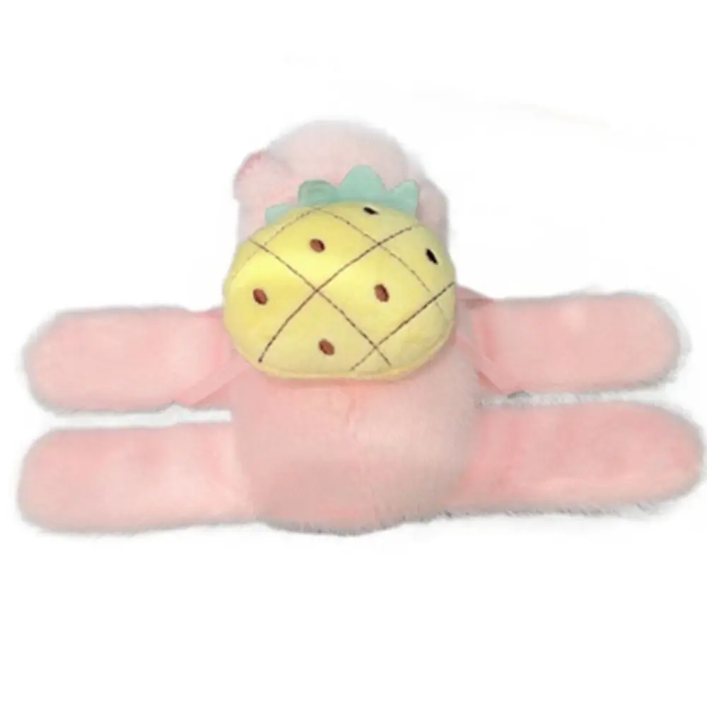 Capibara roedor Slap pulsera serie capibara rosa simulación muñeco de peluche Slap pulsera muñeca estilo muñeca linda