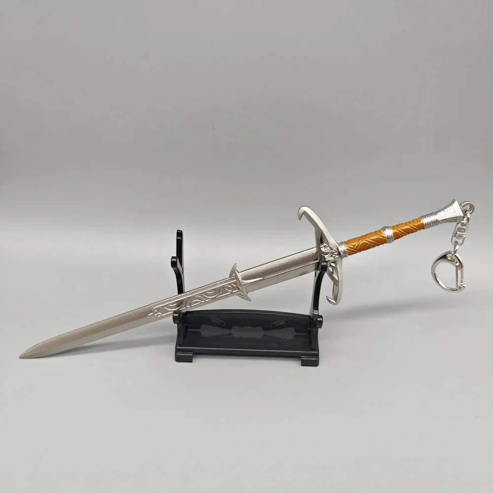 بوابة Baldur 3 لعبة سبيكة محيطية سيف أسلحة العدالة نموذج 1:6 الحرف الحلي الهدايا اللعب سلسلة المفاتيح جمع 22 سنتيمتر #2