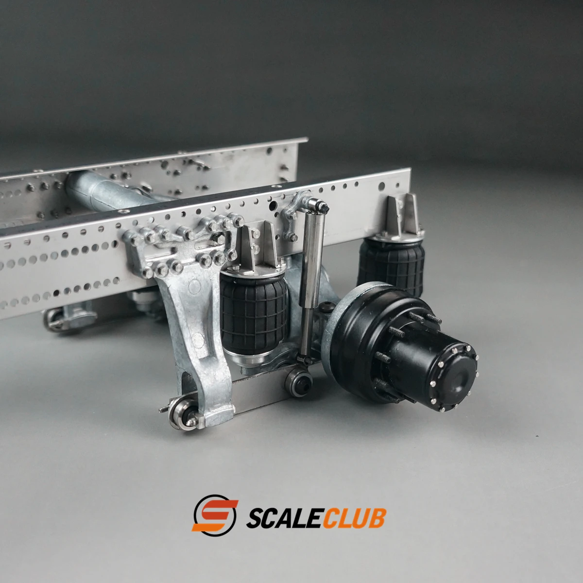 Scaleclub For Tamiya 1/14 For Scania R620 730 Upgrade 6x6 6x4 Metal Rear Axle Single Axle Airbag Suspension System