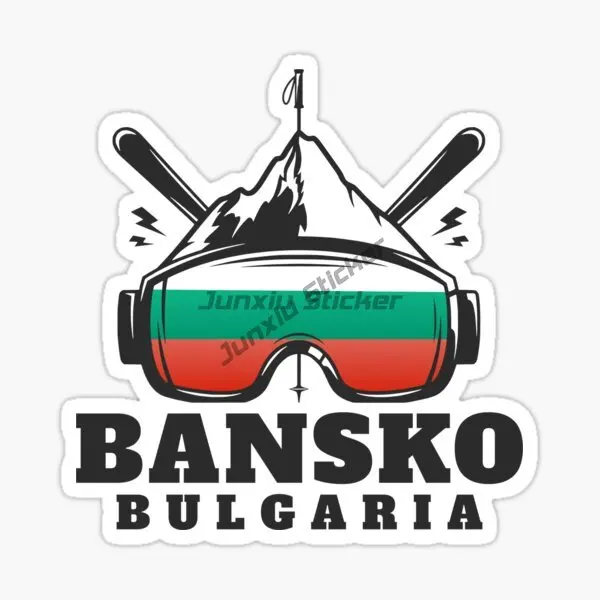 

BULGARIA BANSKO Map National Flag Vinyl Self-adhesive Car Sticker Bike Moto Bumper Car Accessories Vinyl Self-adhesive Decals