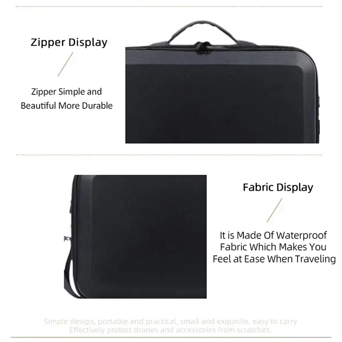 Shoulder Bag for Neo 2 Fly More Combo PU Leather Drone Shockproof Protective Case Portable Storage Bag Black