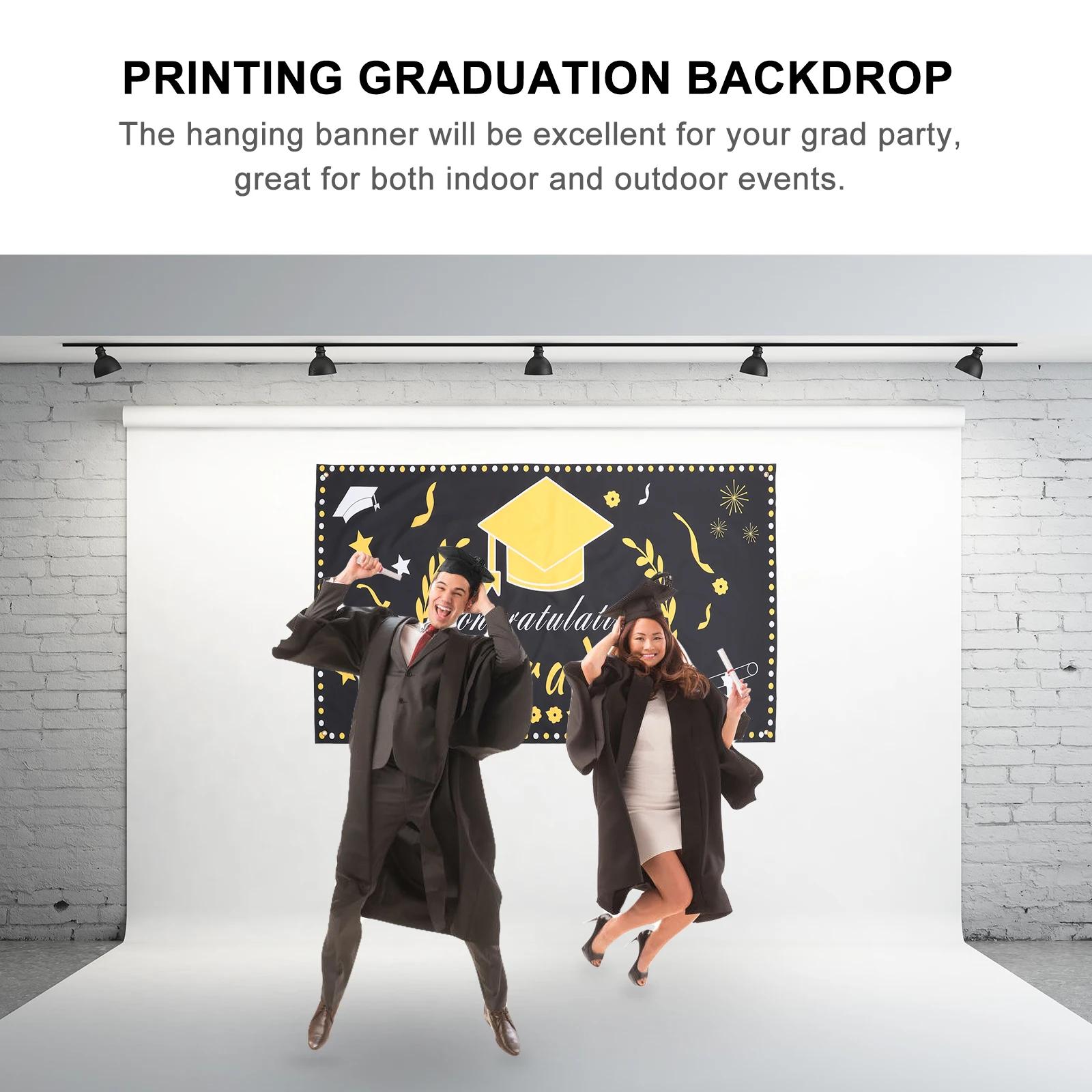 

Party Curtain Banner Cloth Indoor Outdoor Decoration Graduation Photography Backdrop Graduation Background Cloth Party Hanging