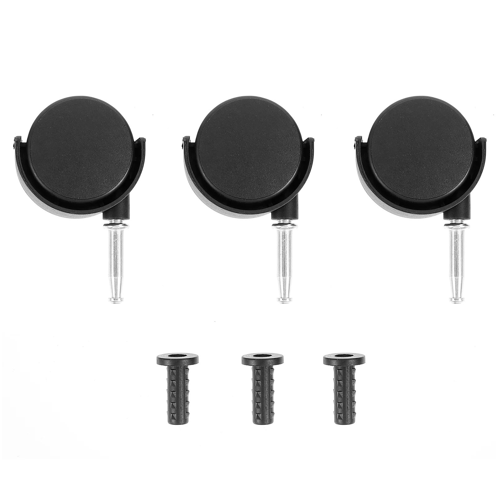 

3 Pcs Vacuum Cleaner Accessories Wheels for Furniture Rolling Cart Vacuums Casters Hard Premium Universal Plastic