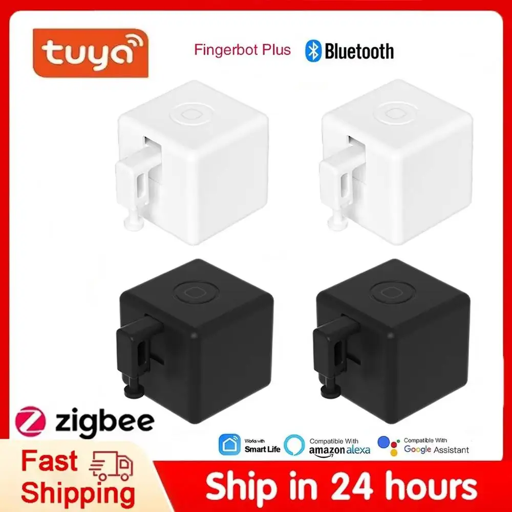 Tuya Finger Robot Zigbee/Bluetooth Fingerbot Plus CR2 Battery Version Robot Button Pusher Switch Bot Work With Smart Life App