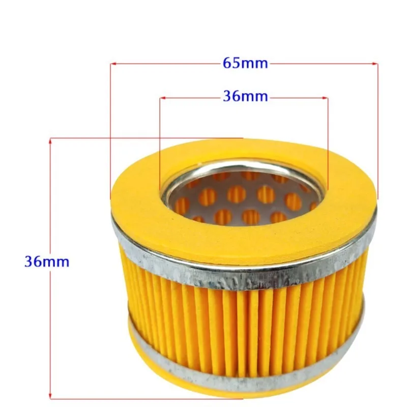 Air Compressor 24x36x40x53x60x65x66x70x75x95x106mm Inner Dia Cylindrical Muffler Filter White