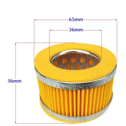 Air Compressor 24x36x40x53x60x65x66x70x75x95x106mm Inner Dia Cylindrical Muffler Filter White