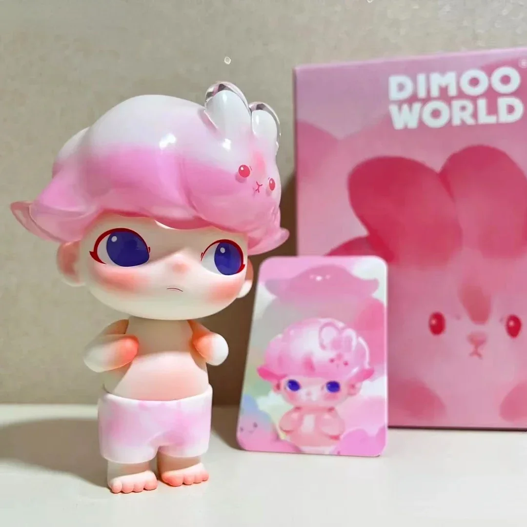 

Bunny Dimoo Pink Sakura Jelly Rabbit Ears Big Size 13cm Figure Doll Cute Boy Designer Collection Artistic Appreciation