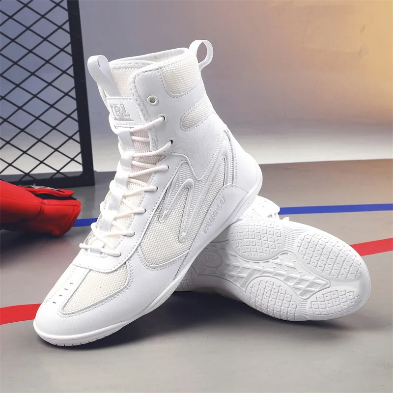 

Men Boxing Shoes Top Quality Fighting Training Wrestling Shoes Professional Breathable Fighting Boxing Wrestling Squats Sneakers