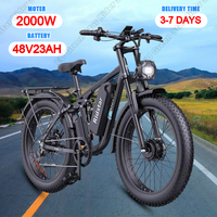 Ridstar E26 Pro Electric Bike 2000W Dual Motor 48V23AH Battery City Electric Bicycle Adult 26*4.0 Inch Fat Tire Mountain E Bike