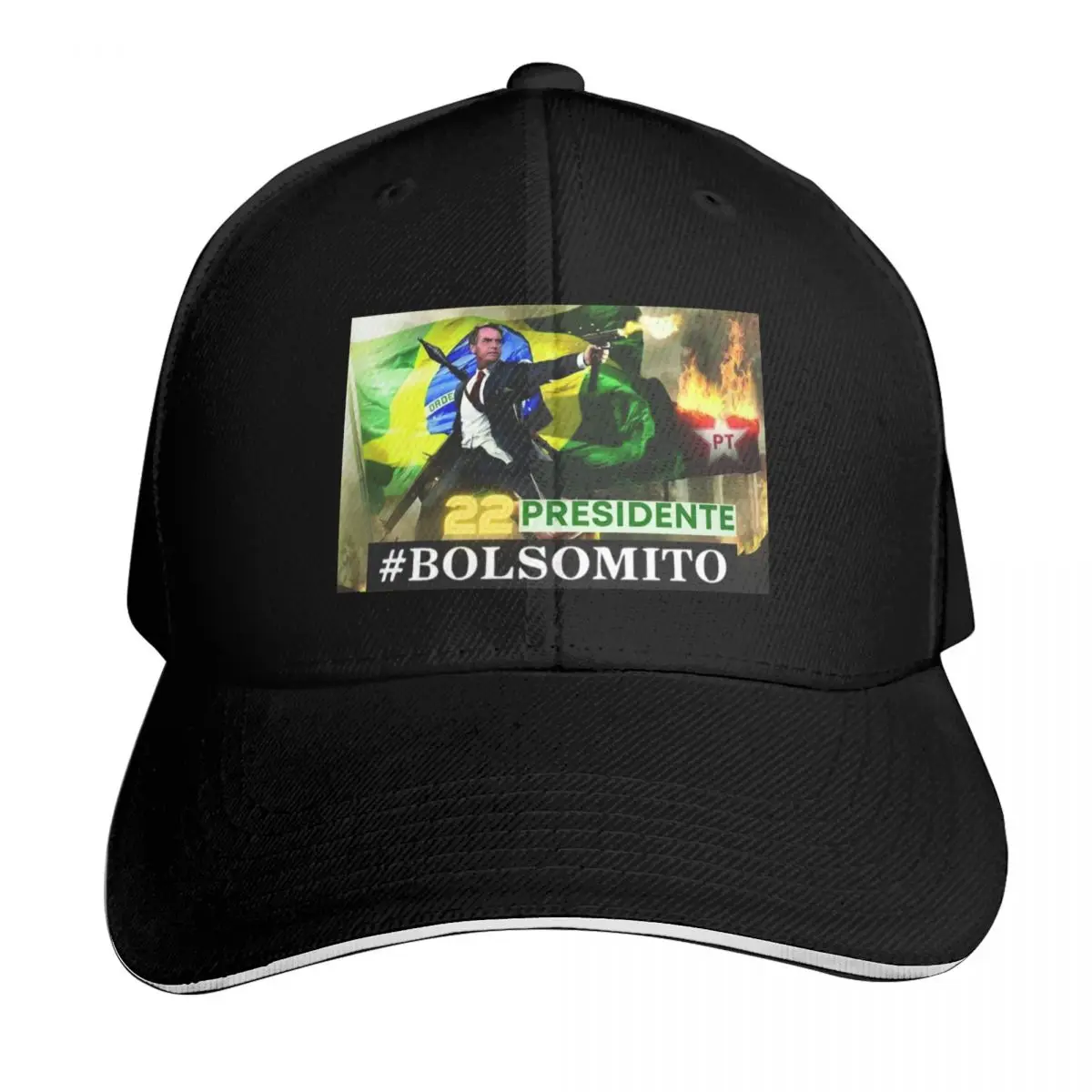 Camiseta Bolsonaro 2022 Brasil acima de Tudo, Boné de Beisebol Tamanho Grande, Boné Personalizado, Chapéu Western, Chapéu de Festa, Chapéus de Sol para Mulheres e Homens