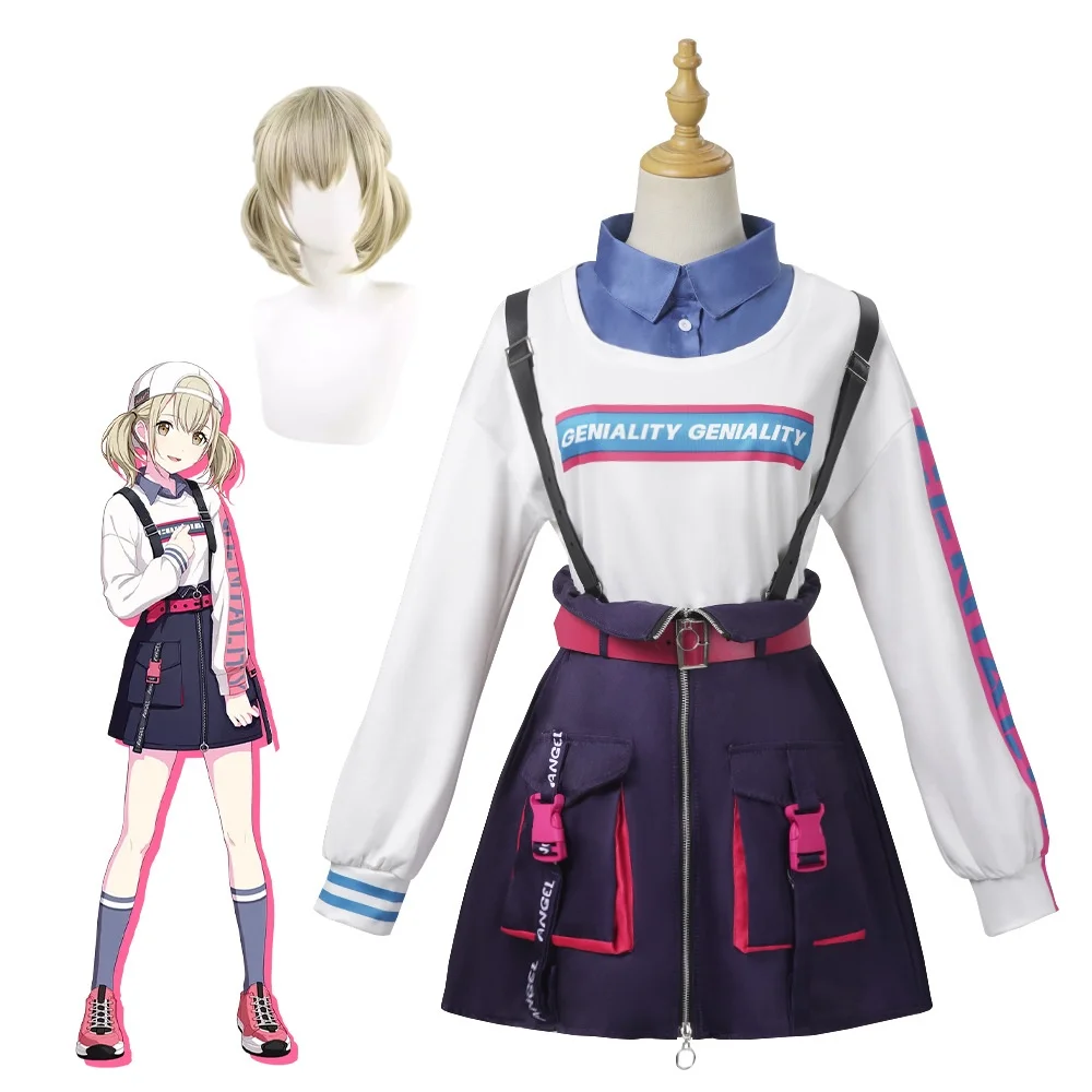 

Pjsk Azusawa Kohane Cosplay Anime Costume Wig Halloween Carnival Party Clothes